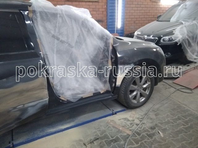 Покраска дверей, крыла и бампера автомобиля Acura MDX В нашем центре по покраске автомобилей в Москве была осуществлена покраска дверей, крыла и бампера автомобиля Acura MDX 5